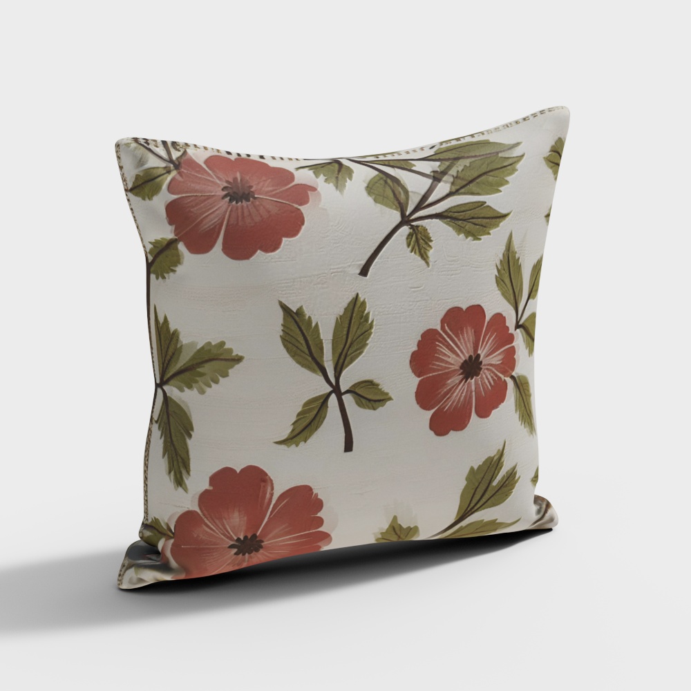 Scandinavian Style Flower Pillow 1