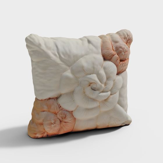 Elegant Low-Poly Decorative Pillow 3D model