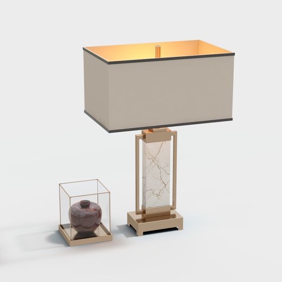 Elegant 3D Model Table Lamp for Modern Interiors