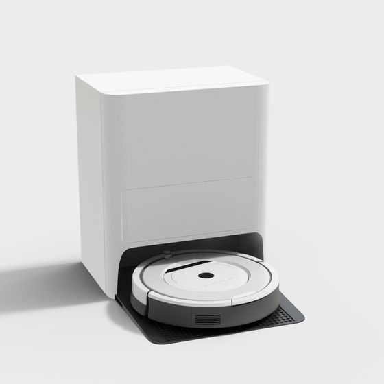 Smart Robot Vacuum 3D model for Modern Spaces