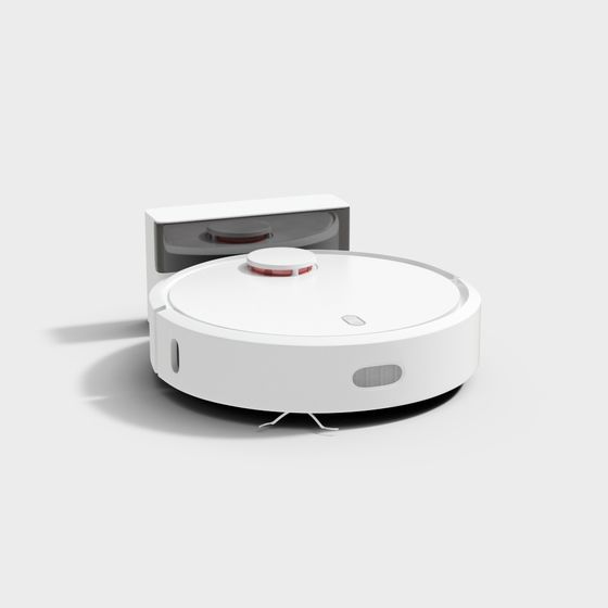 Sleek Smart Vacuum Robot 3D model