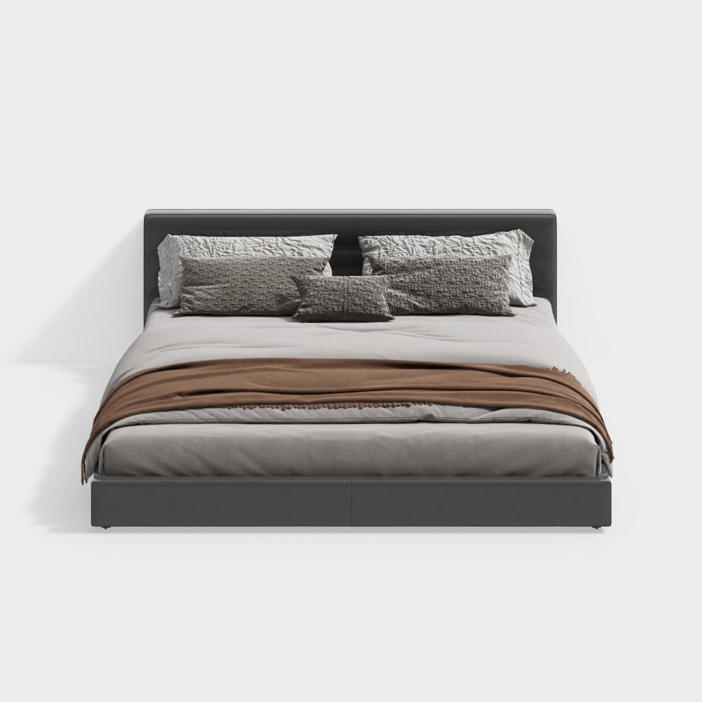Modern Leather Bed 11