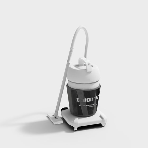 Stylish Low-Poly Vacuum Cleaner 3D model