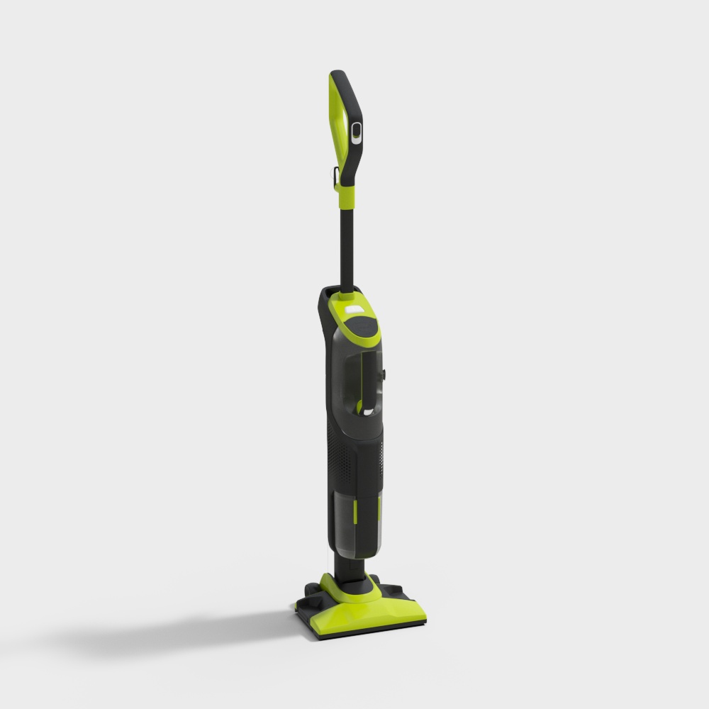 Modern bedroom green vacuum cleaner