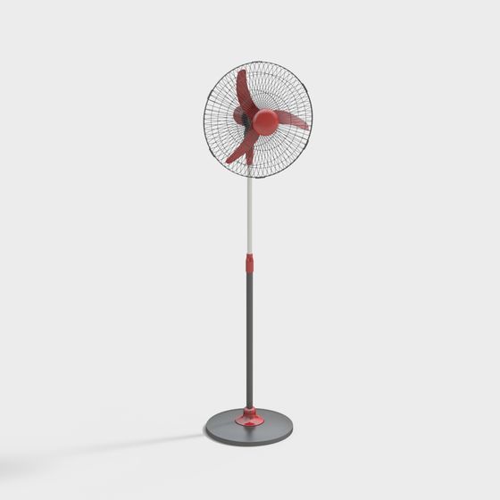 Unique Low-Poly Floor Fan 3D model for Modern Interiors