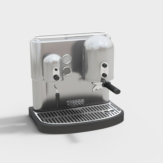 Stylish 3D Coffee Machine Model for Modern Spaces