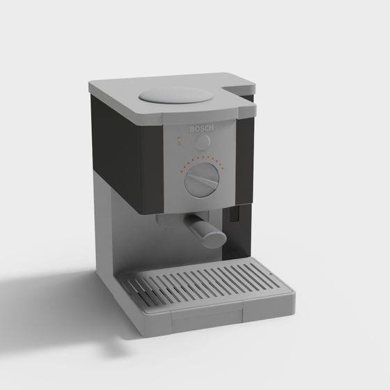 Sleek Bosch Coffee Machine 3D model for Creative Projects