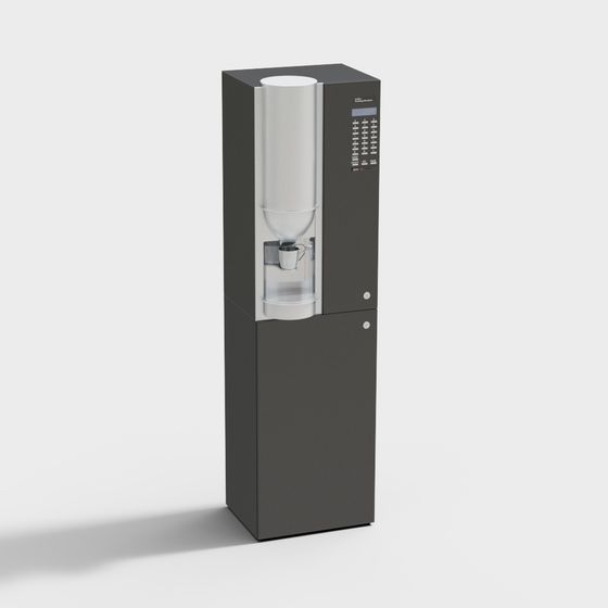 Minimalist Low-Poly Coffee Machine 3D model