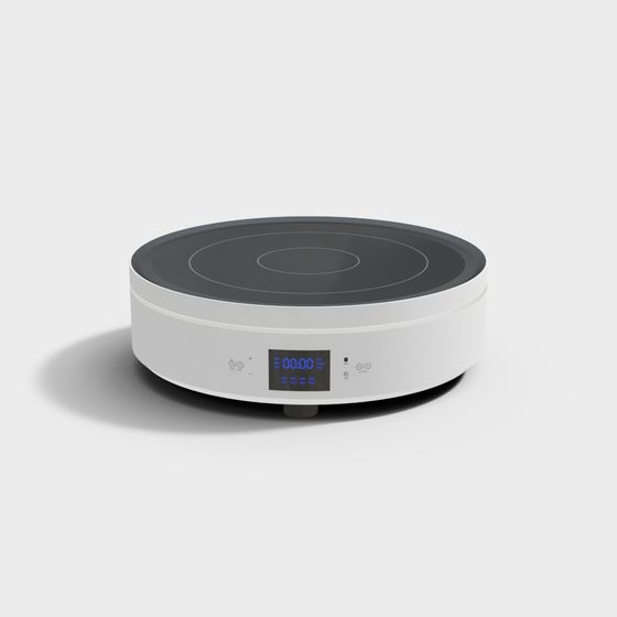 Smart Induction Cooktop 3D Model for Modern Kitchens