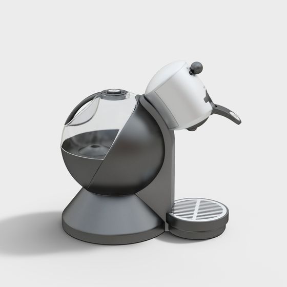 Stylish Low-Poly Coffee Machine 3D model