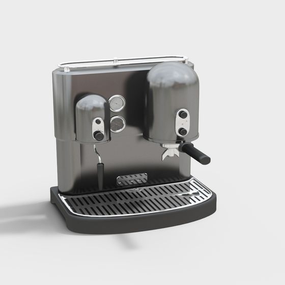 Low Poly Stylish Espresso Machine 3D model