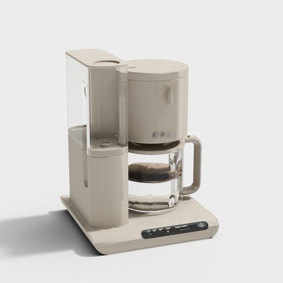Modern Minimalist Coffee Machine 3D model