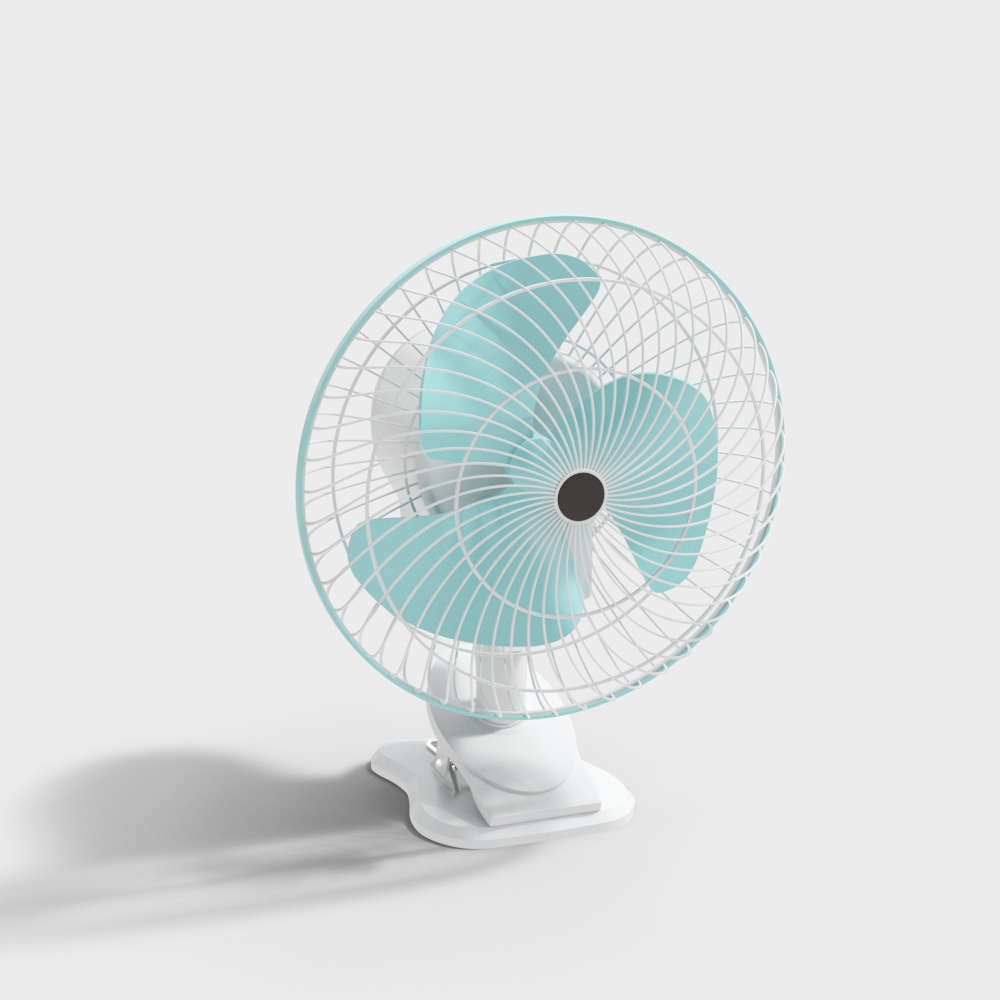 Stylish Low-Poly Fan 3D model for Modern Interiors