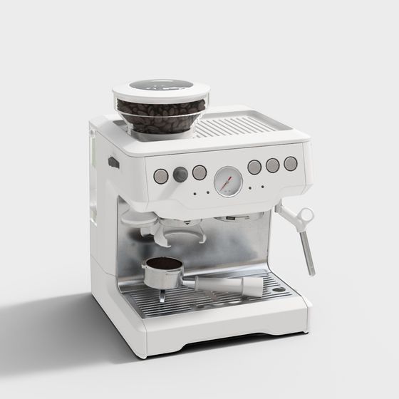 Sleek Modern Coffee Machine 3D model