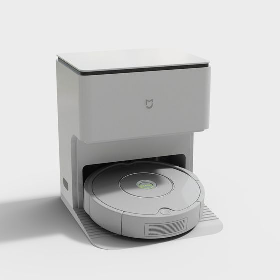 Chic Gray Small Household Appliances 3D Model for Kitchen & Bath