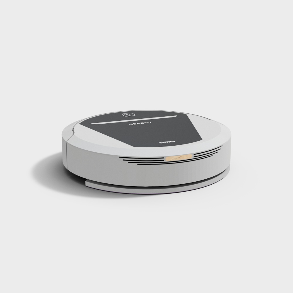 Sleek Robotic Vacuum Cleaner 3D Model