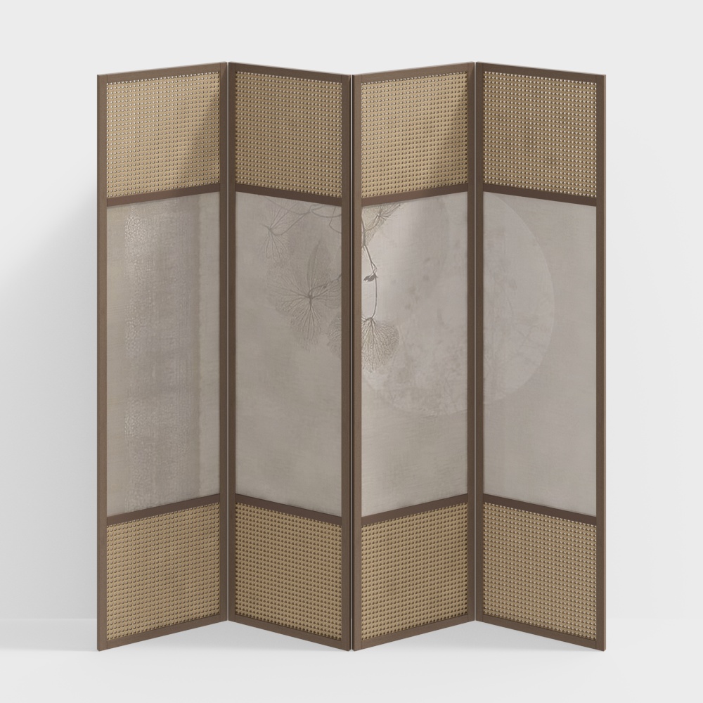 Elegant Screen 3D Model – Modern Minimalist Privacy Divider