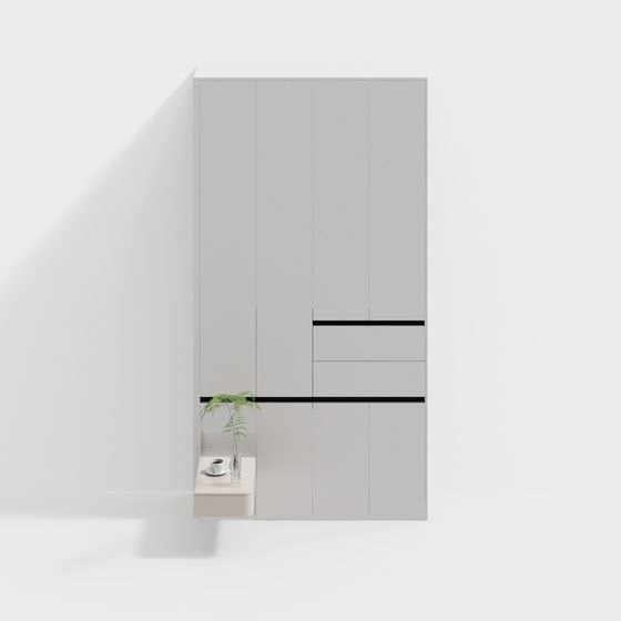 Urban Storage Cabinet 3D model for Modern Interiors