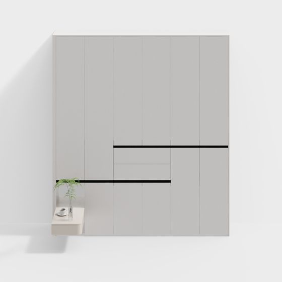 City Window Wardrobe 3D model