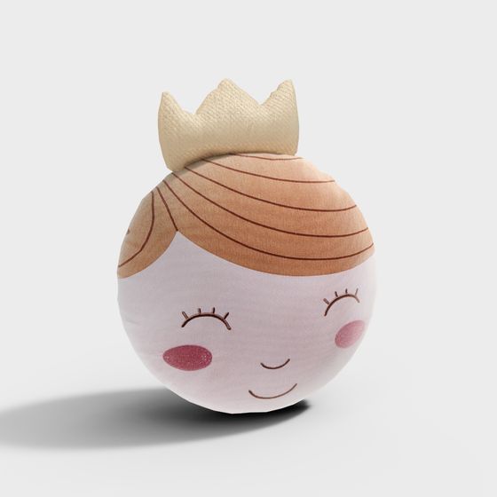 Adorable Princess Doll 3D Model