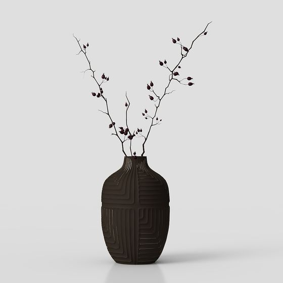 Abstract Art Vase 3D model - Unique Design