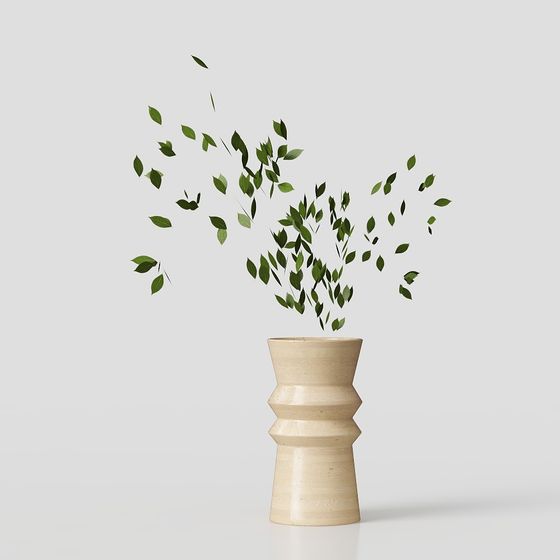 Natural Dance Vase 3D model for Creative Projects