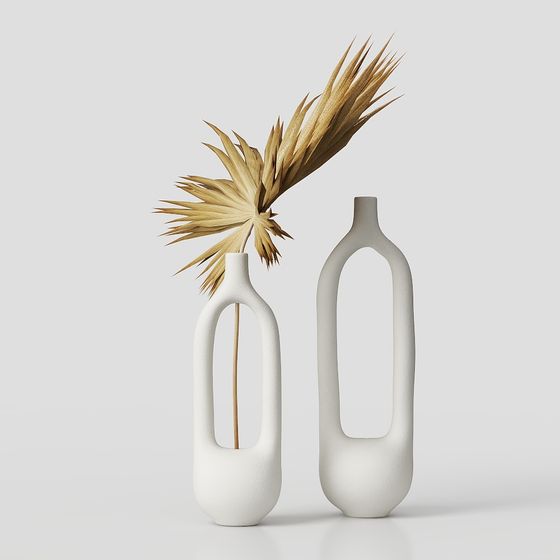 Minimalist Vases 3D model for Creative Projects