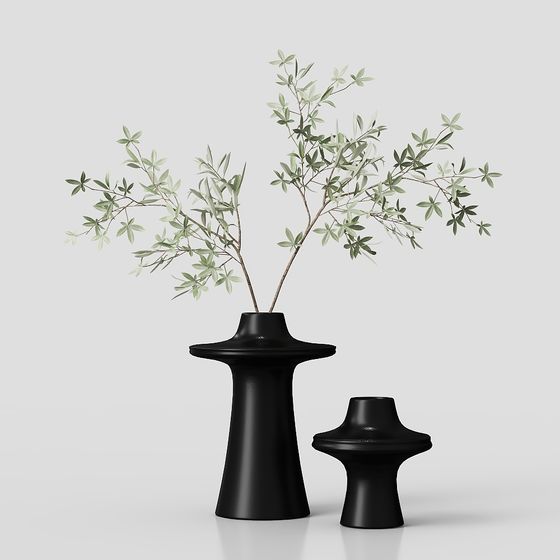 Minimalist Vase Duo 3D model