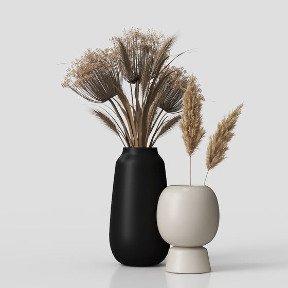 Elegant Low-Poly Flower Vase 3D model