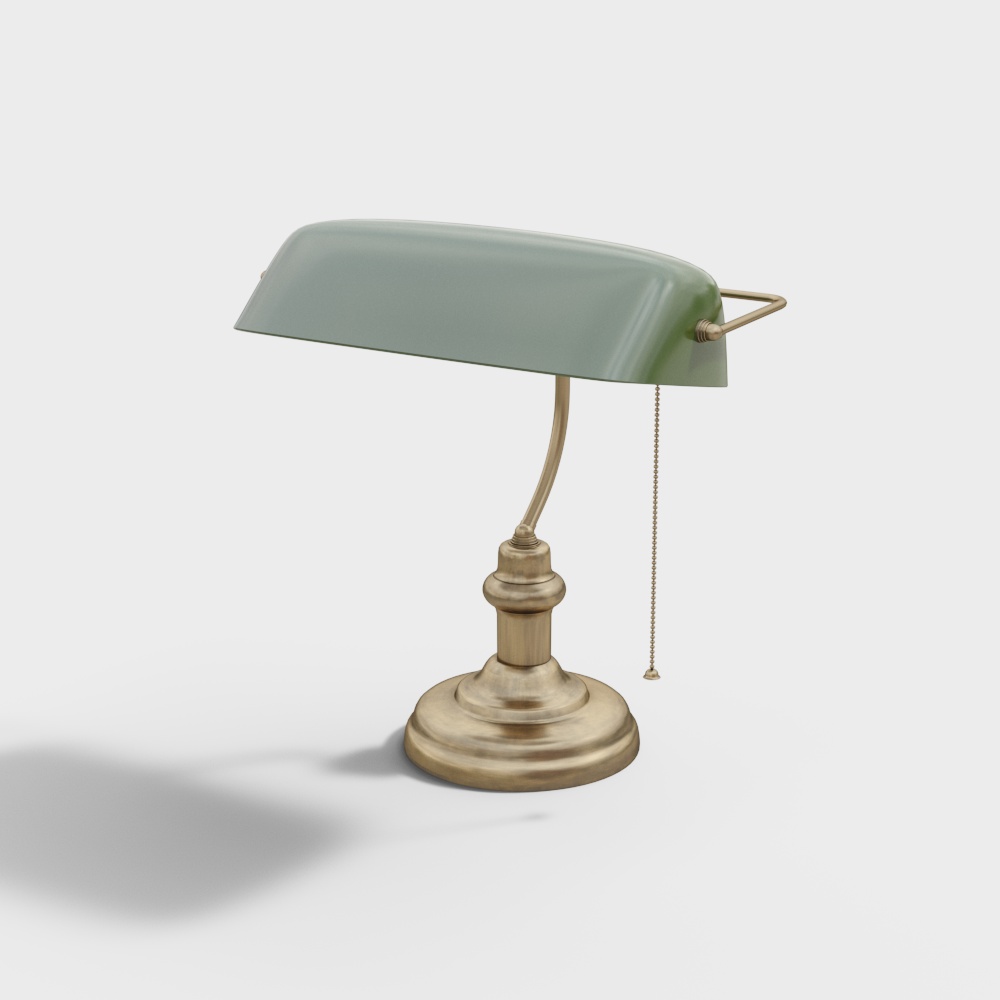 Lámpara de mesa de metal moderna