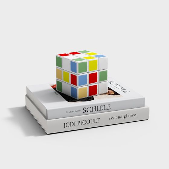 Modern 3D Rubik's Cube Model for Creative Projects