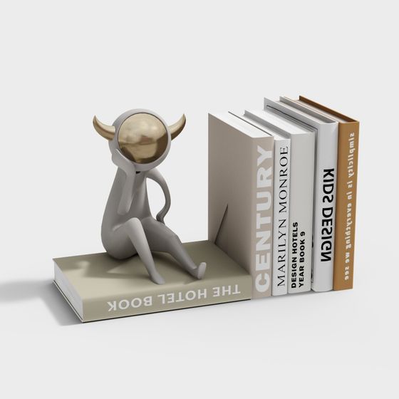 Low Poly Bull Sculpture 3D model