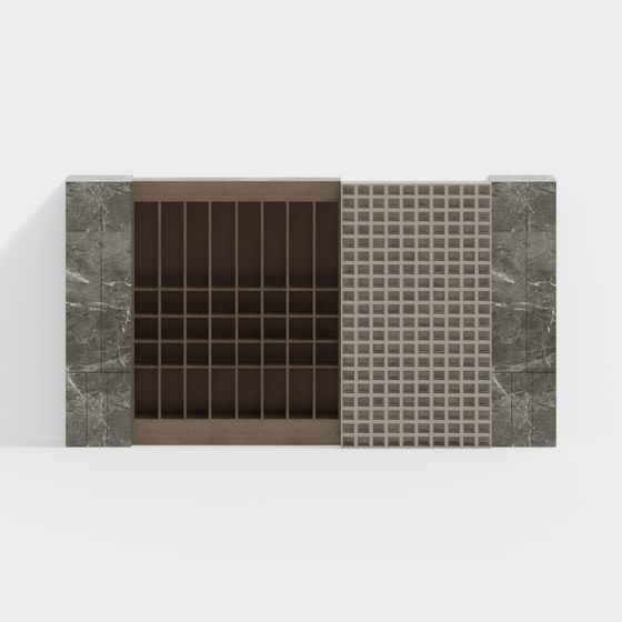 City Window Low-Poly 3D model