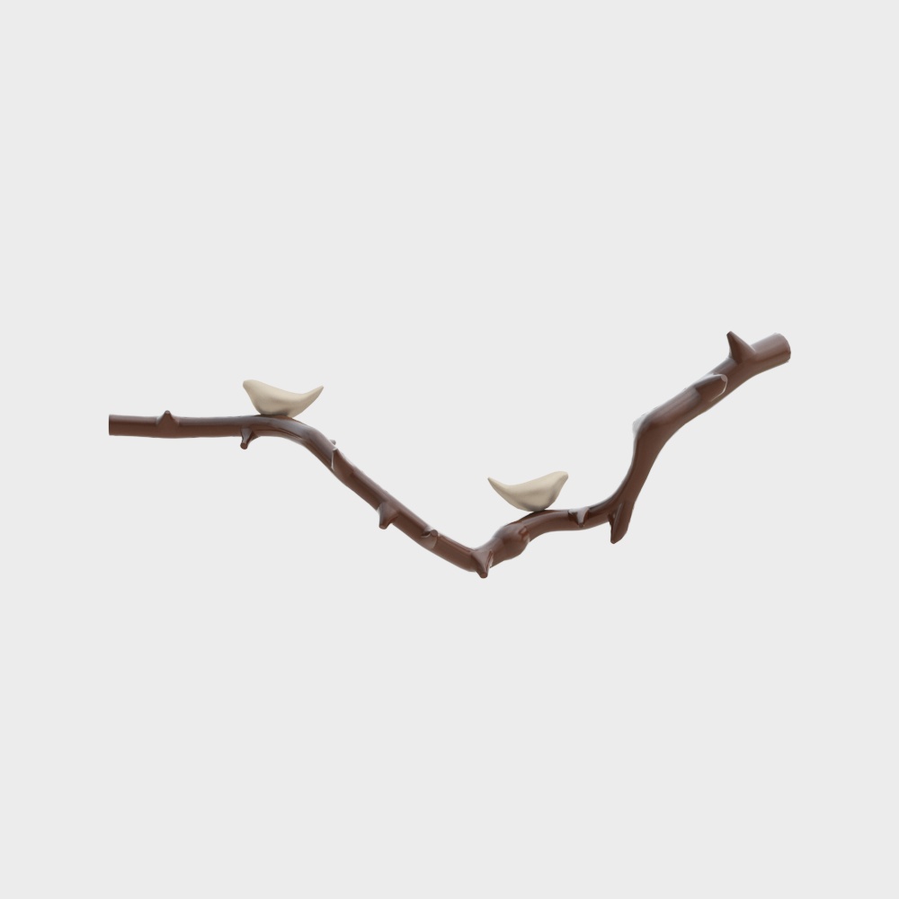 Chinese Study Room Branch Bird Wall Decoration