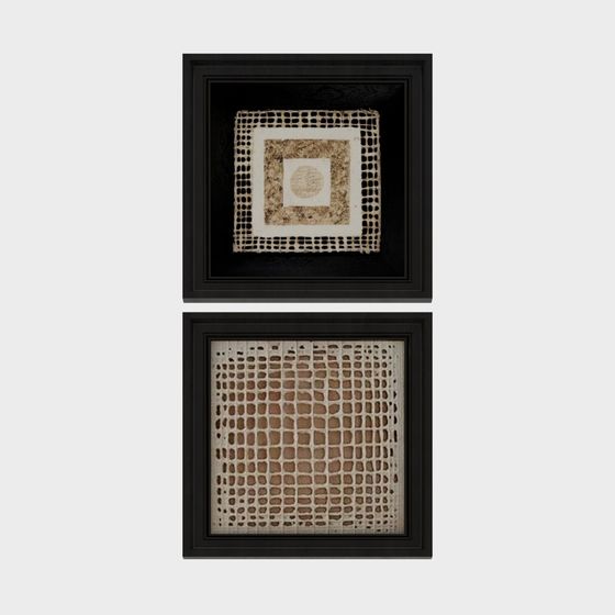 Vintage Patchwork Frame 3D model for Creative Projects