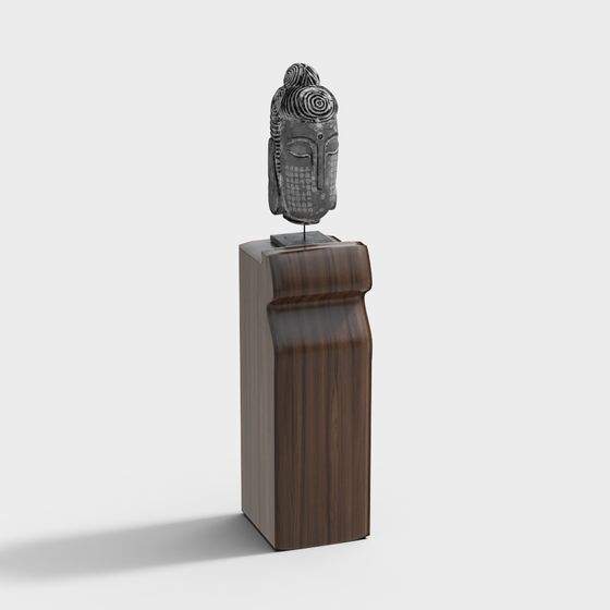 Mystic Mask Low-Poly 3D model