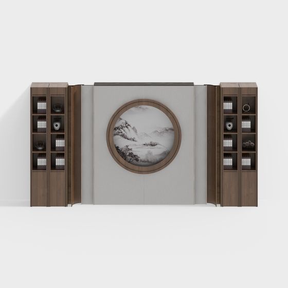 Eastern Aesthetic Floating Design 3D model