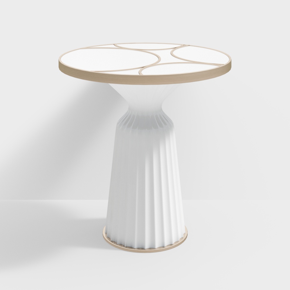 Mesa Lateral Redonda Moderna