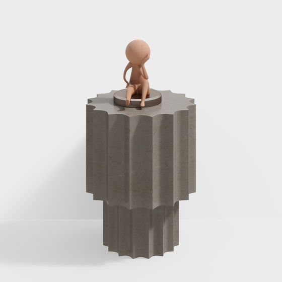 Stunning Low-Polygon 3D Model 'Little Seater'