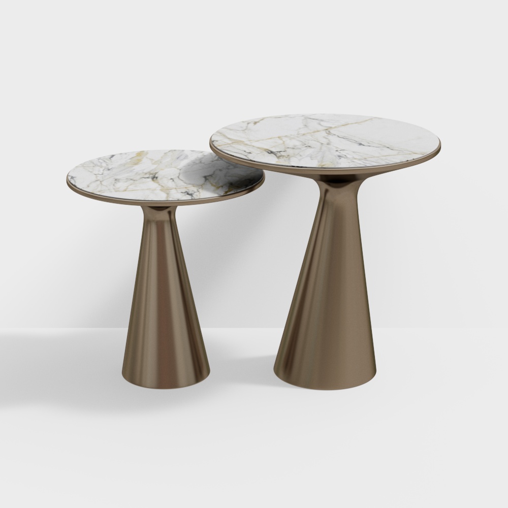 Set di Tavoli Laterali Minimalisti Eleganti