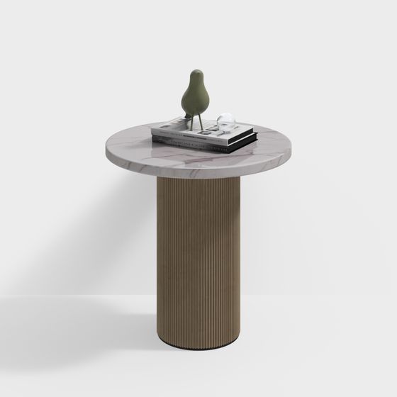 현대 원형 금속 다리 사이드 테이블