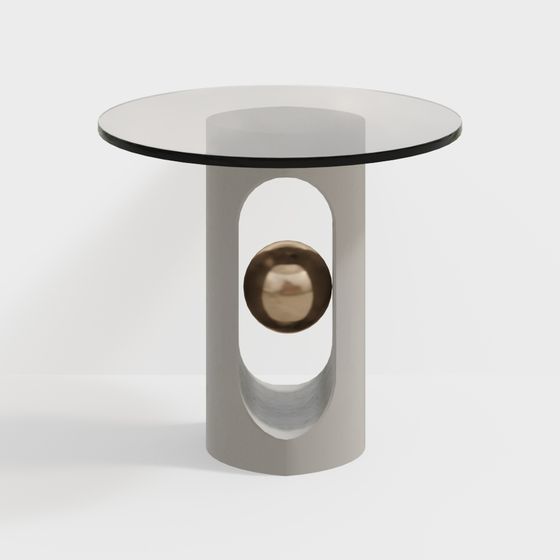 Luminous Round Table 3D model