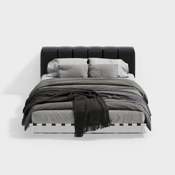 Be2009 Napa Black King Bed 1.8 (Standard) in Modern Style
