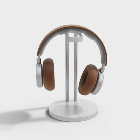 Elegant Headphone Stand 3D Model for Creative Projects