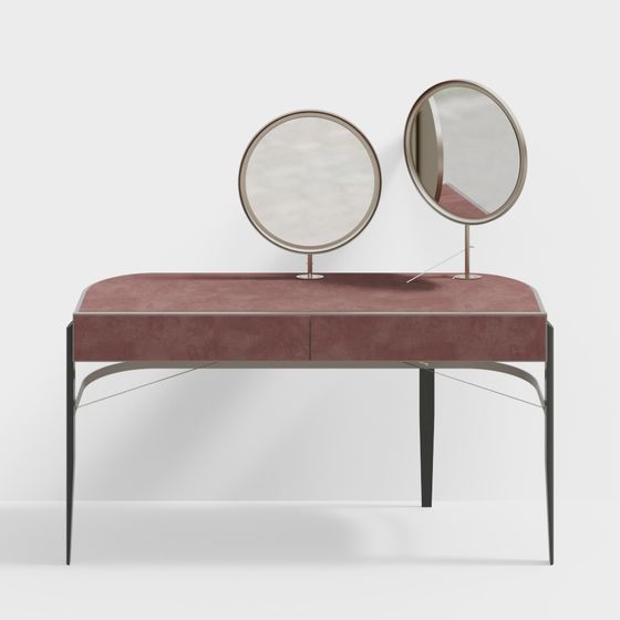 Stylish Makeup Vanity 3D model for Modern Interiors