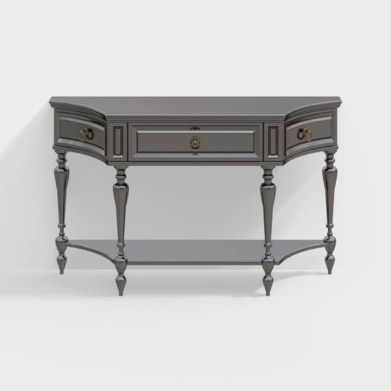 Elegant Classical Entryway Table 3D model