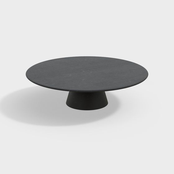 Floating Round Table 3D model for Modern Interiors