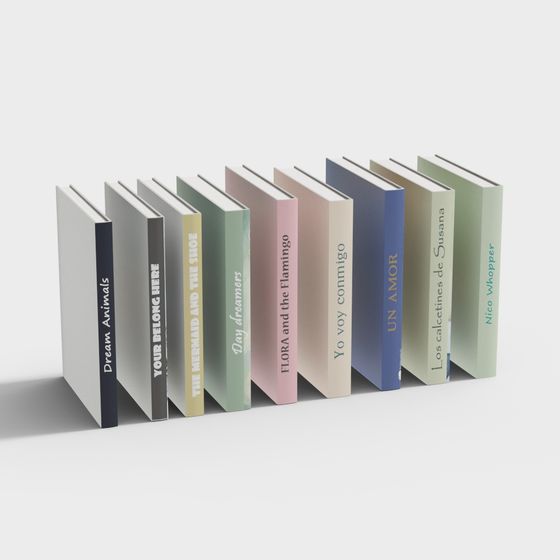 Stylish 3D Model Books for Modern Applications