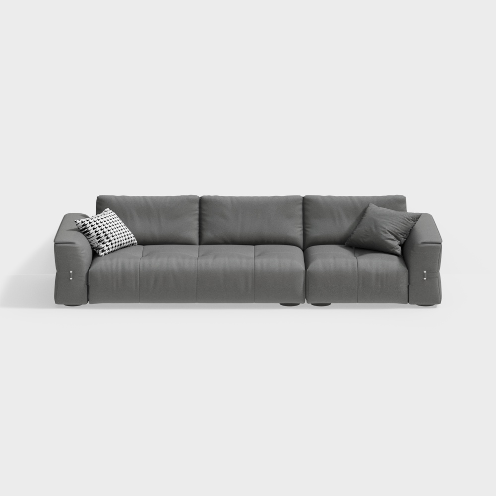 Sofa thẳng kiểu retro 3.7m bstjs309
