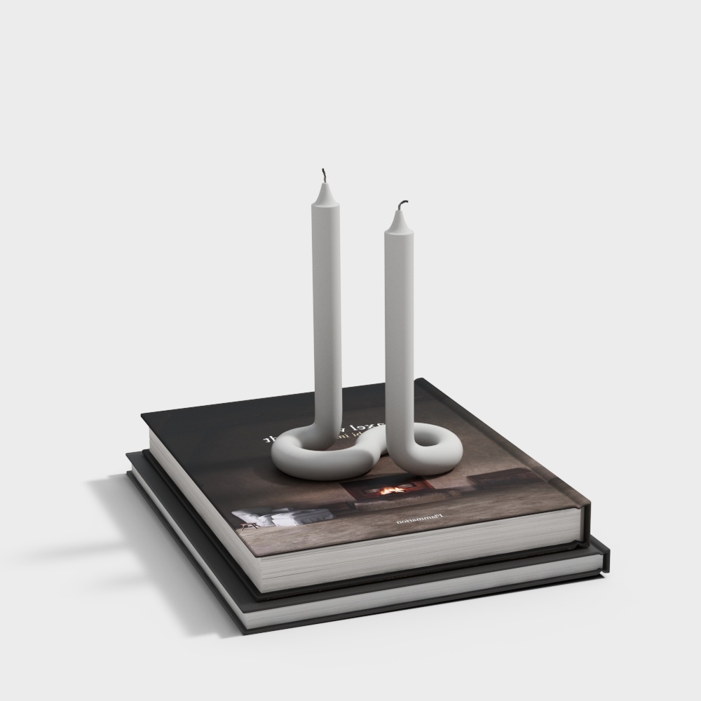 Modern Book Candle Holder